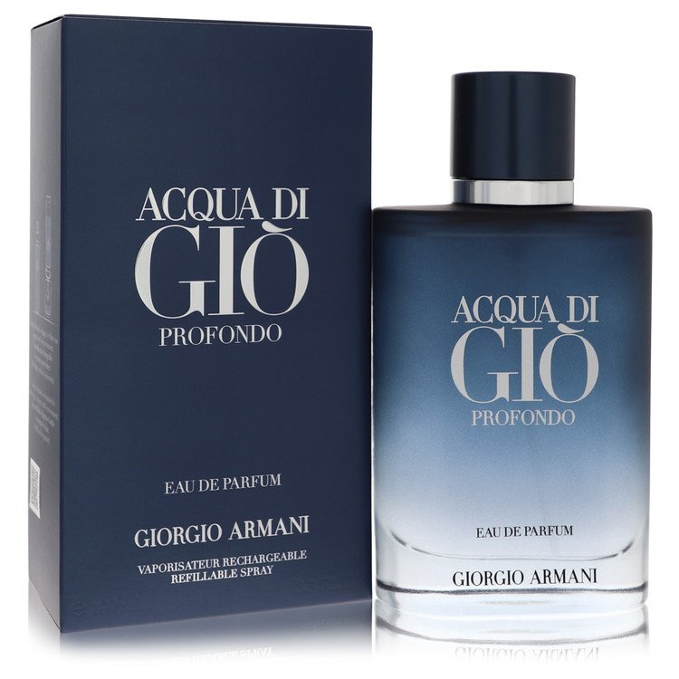 Acqua Di Gio Profondo by Giorgio Armani Eau De Parfum Spray Refillable