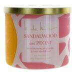 Nicole Miller 14.5oz Soy Wax Blend 3 Wick Candle - Sandalwood and Peony