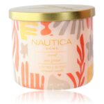 Nautica 14.5 oz Soy Wax Blend 3 Wick Candle - Coral Sea Grass