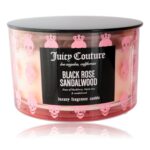 Juicy Couture 16.5oz Soy Wax Blend 3 Wick Candle - Black Rose Sandalwood