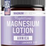 Nighttime Magnesium Lotion with Arnica by Magnum Solace, 5oz Lotion - Lavender